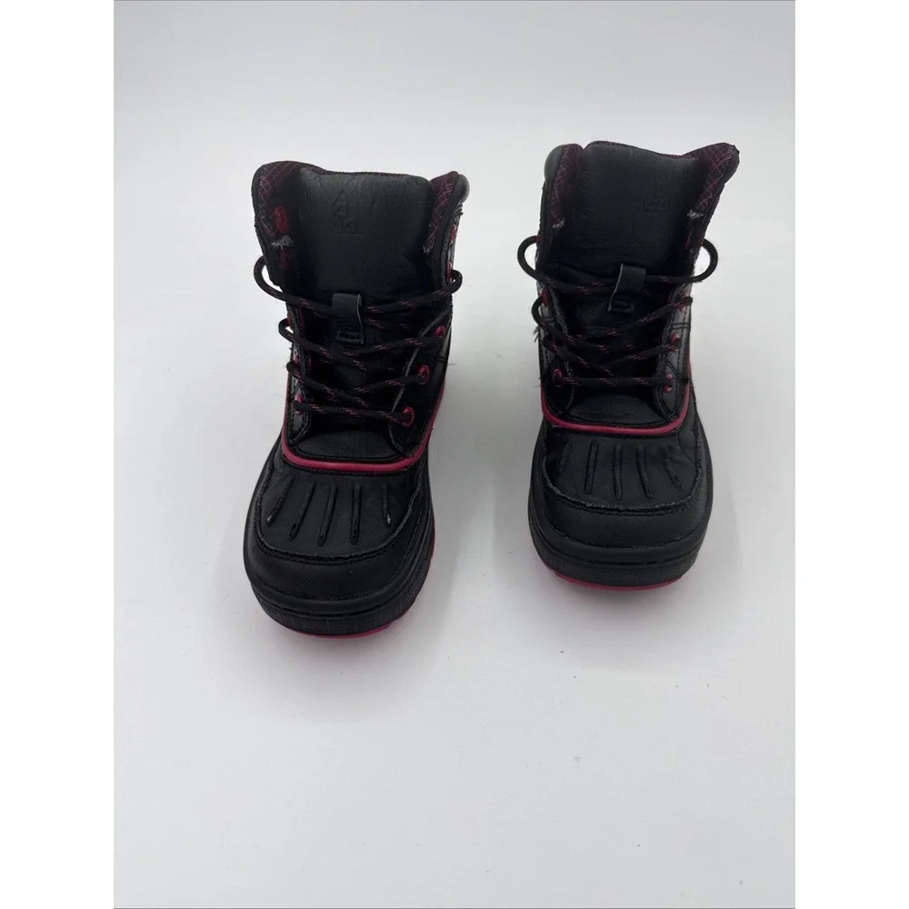 VTG 2012 NIKE ACG WOODSIDE 2 (BLK/ PNK) GIRLS TODDLER WINTER SNOW BOOTS 11C